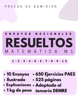 Ejercicios resueltos PAES de matemática M1 – IMPRESO