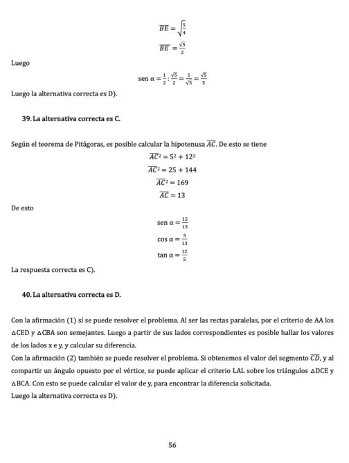 Ensayos nacionales resueltos PAES de matemática M2 (6 ensayos) - IMPRESO - Imagen 5